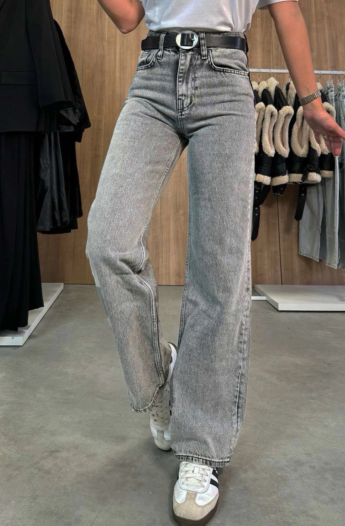 Nika Wide Leg Denim Jeans